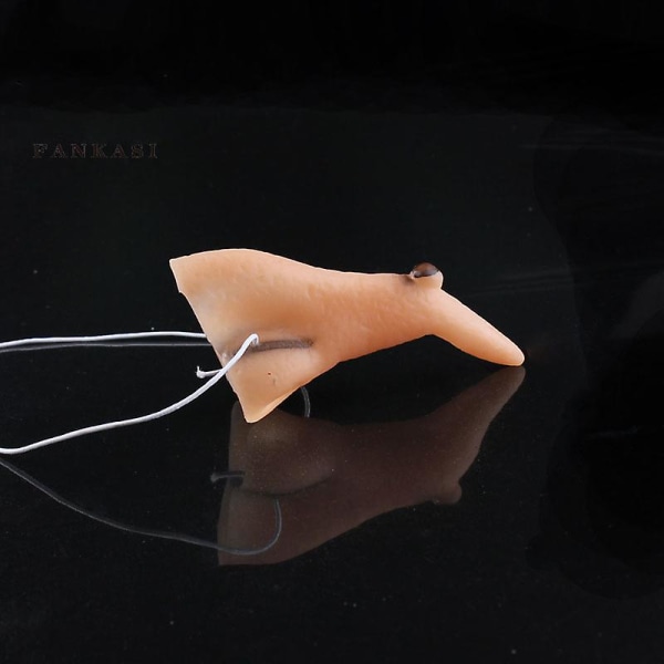Halloween dekoration Halloween heksenæse Halloween kostume rekvisit Heks falsk næse Cosplay Latex Halloween dekorationer til hjemmet 1.5cm Fangs