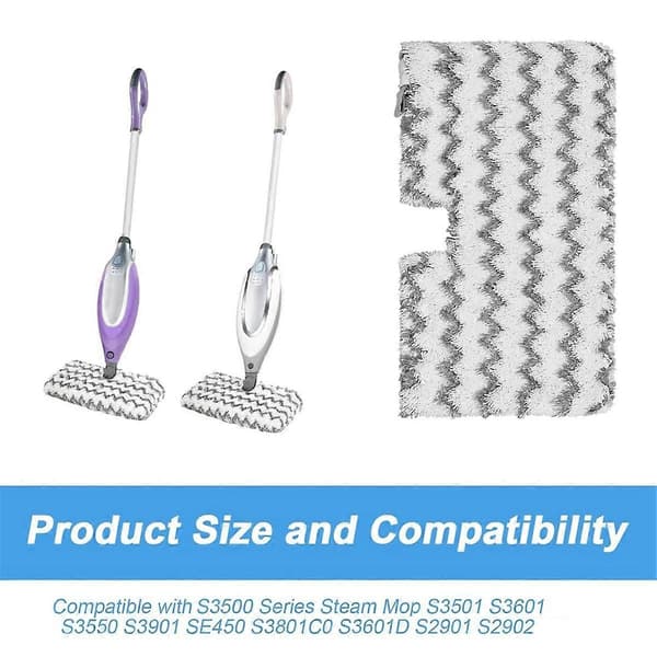 Udskiftningspuder til dampmoppe til S3500-serien S3501 S3601 S3501S S3601C dampmoppe mikrofiber skrubbepuder