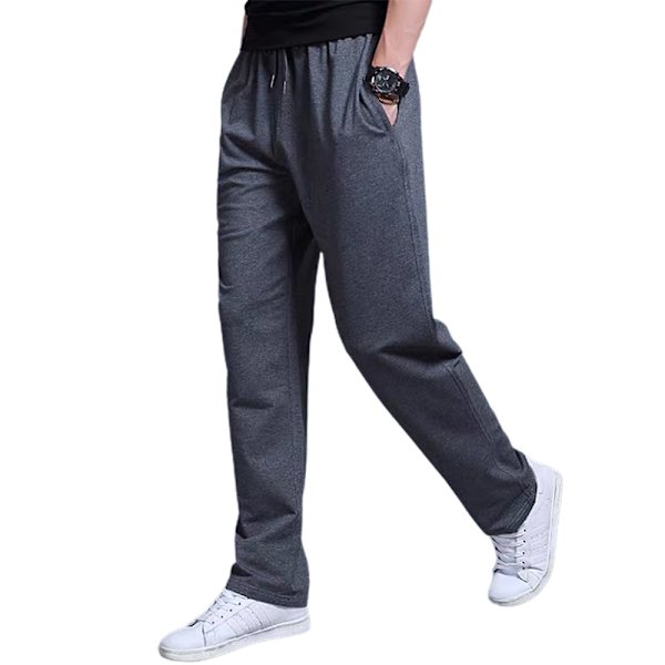 Treenaushousut, miesten keskipainoiset suorat treenaushousut dark gray XL