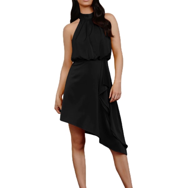 Kvinners sommer asymmetrisk fald ermeløs Self Tie Short