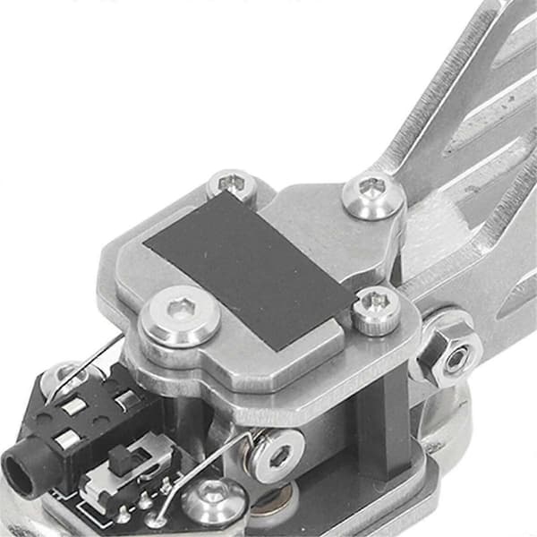 Morse Key Dobbel Paddle Rustfri Automatisk CW-nøkkel med kabel for kortbølgeradio