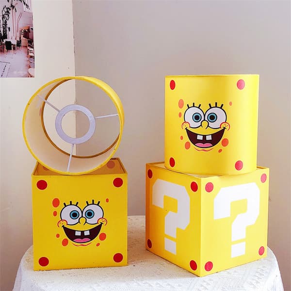 1-pack Mario skrivbordslampa Creative Super Mario frågetecken Light S