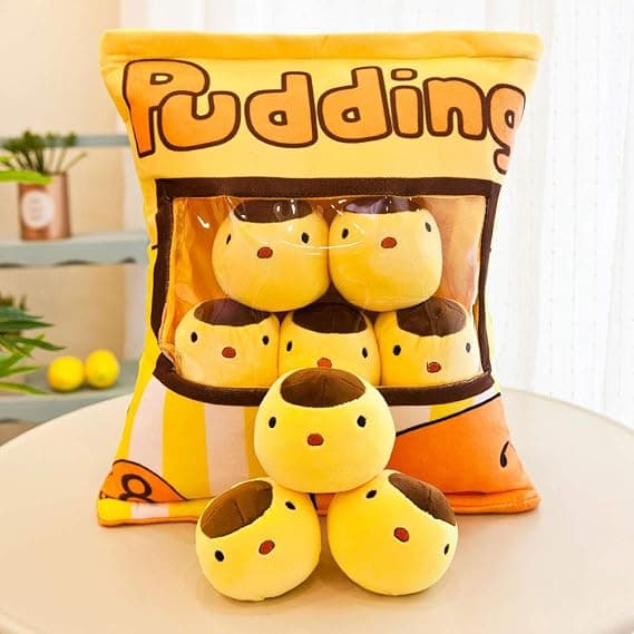 Søt Snackpute Kosedyr Leker Dekorativ Pudding Remova