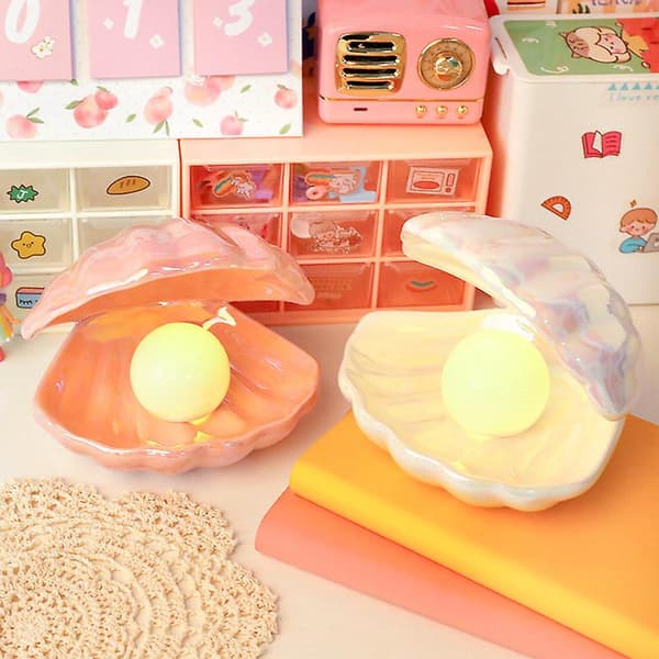Seashell Pearl Light Accent Lampe Natlampe Pearl In