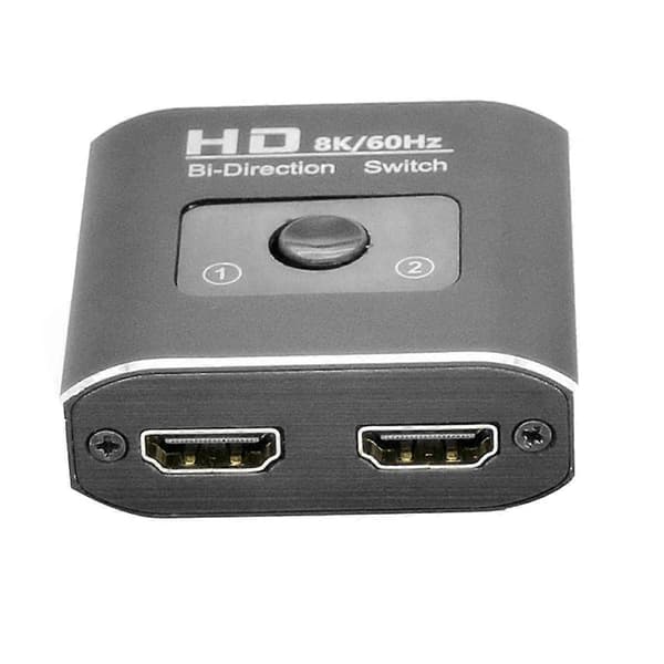 HD 8K 60Hz Bi-direktionel switch 1 ind 2 ud videodistributør splitter dobbelt skærm -kompatibel splitter til bærbar pc