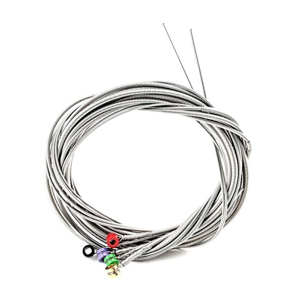 4 strenge elektrisk basstreng, 0,4 mm-1,0 mm rustfrit stål elektrisk bas strengeinstrument bas DIY Reparation basdele 5