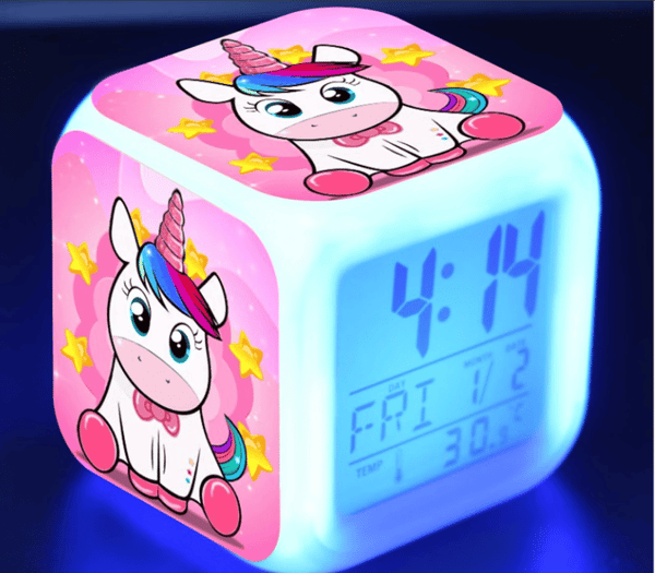 Liten størrelse 3\" 8cm, sydd, animasjon, baby seng LED digital alarm