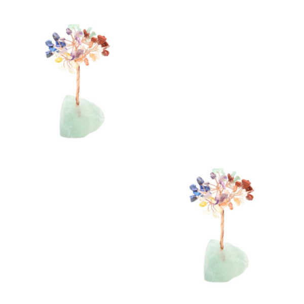 1/2/3/5 Onnenpuu Kodin sisustus Hieno käsityö ja luonnollinen fluorspar+Multicolor 13cm 2PCS