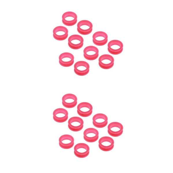 1/2/3/5 10x Barber Frisør Saks Fingerring Rose Red 10 pcs 2PCS
