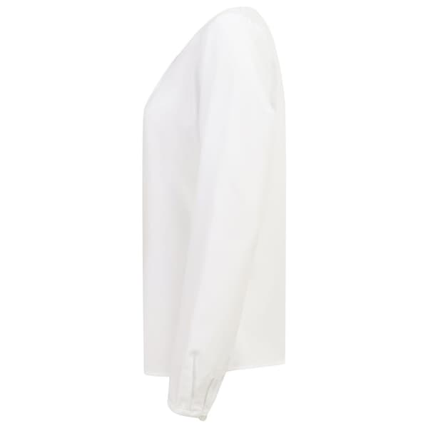 Henbury langærmet plisseret bluse til damer/kvinder Hvid White L