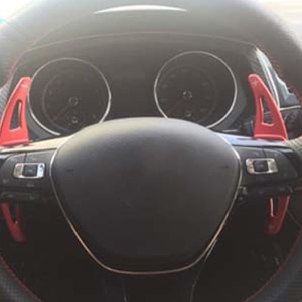 Bilratt Dsg Shifter för Golf 7trekking, 8 Mk7 tillbehör Extended Shift Paddlar, Röd red