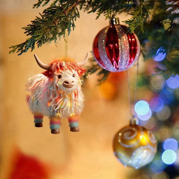 Xmas Ko Pendel Farverige Hella Wagyu Ornamenter 6