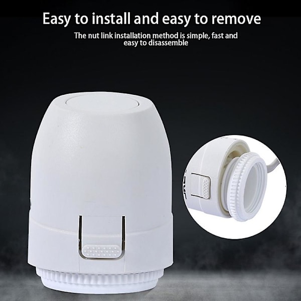 Lattialämmitysventtiili Nc Ac 230v Sähköinen terminen toimilaite jakotukki lattialämmitystermostaatille white none