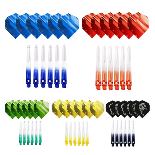 45mm muovi 2BA Dart -varret ja tyylikkäät kuviot Dart -tarvikkeet Yellow