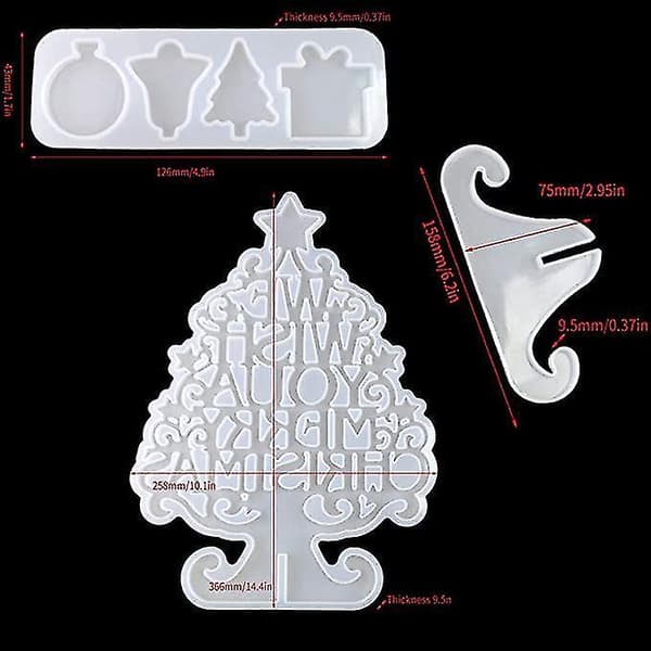 26 st Christmas Resin Formar Set, 3D Molds