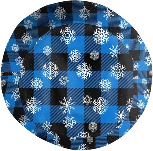 Mode julpläd Snöflingor Bucket Hat Solhatt Fiskarhatt för män