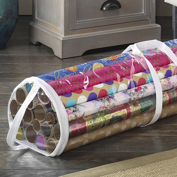 Julförpackningspapper Förvaringspåse Födelsedagspresentpapper black