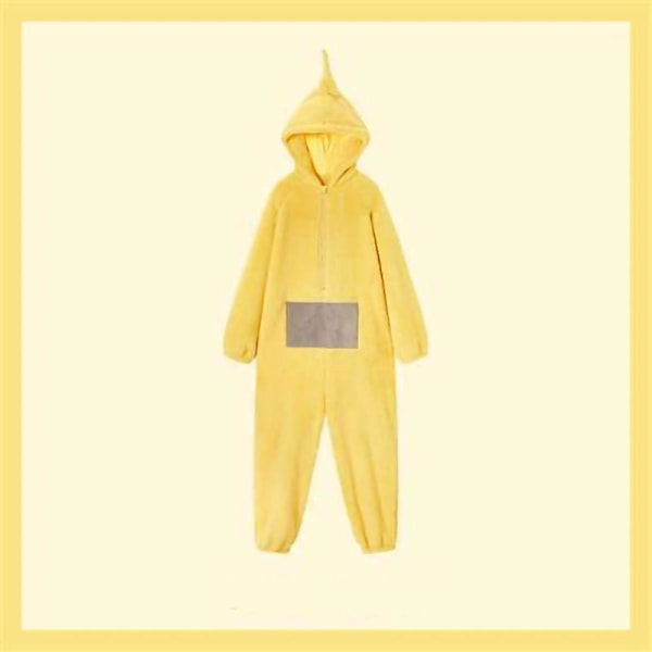 Unisex Teletubbies Kostymer Disi Onesies Lala Cosplay Pyjamas Vuxen Pyjamas Djur ovkläder Jumpsuit Yellow S