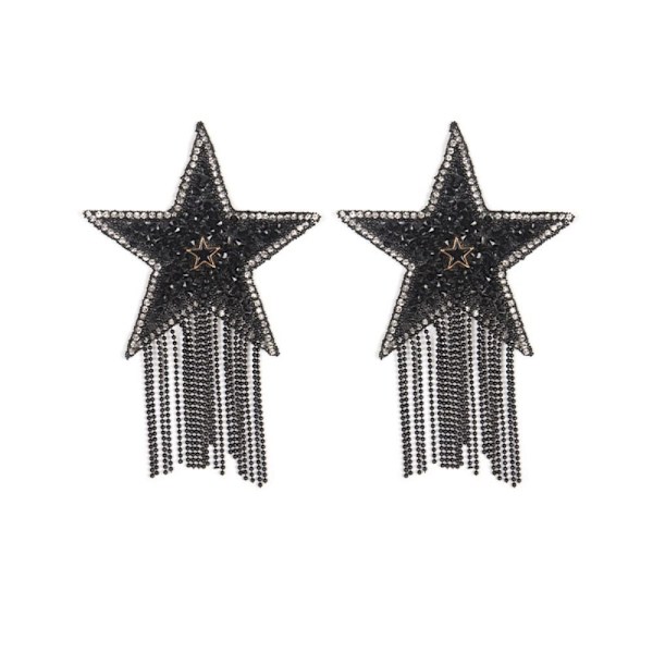 Itseliimautuva rintateippi Star Cover MUSTA black