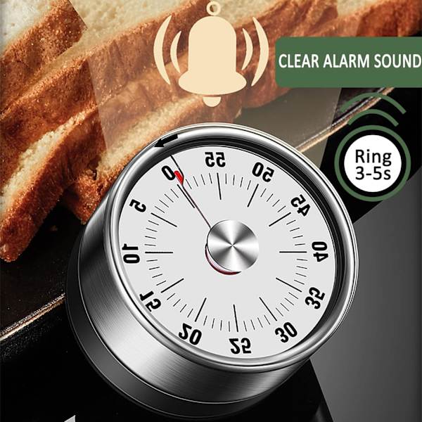 Kitchen Timer Magnetic - Visuell timer för barn, 60-minuters Visual