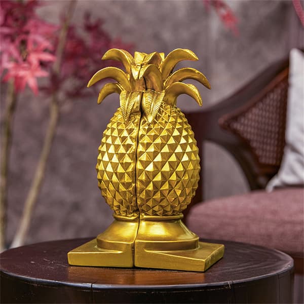 2 ST Creative Golden Pineapple Bokstöd, Heminredning