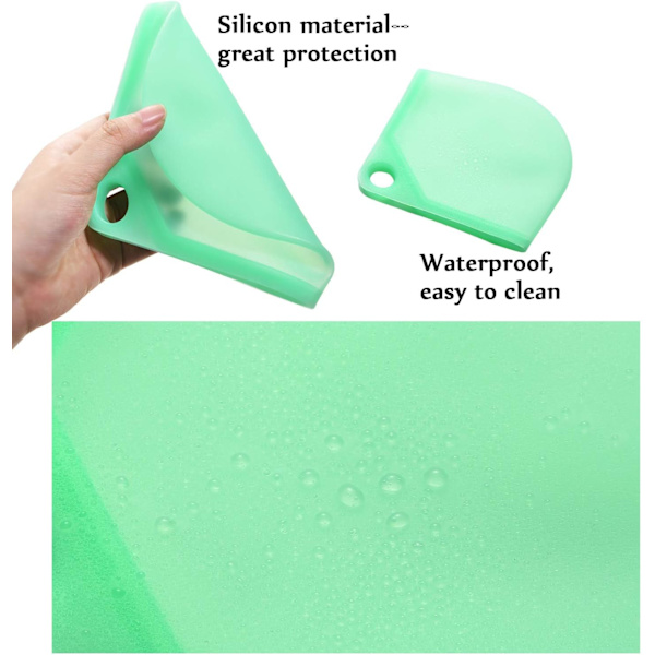 4 Pack Masker Case Mask Förvaring Clip Hållare Ansikte Vikbar