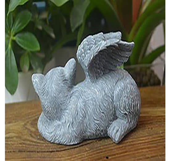 Engel Kat Statue Harpiks Håndværks Ornament