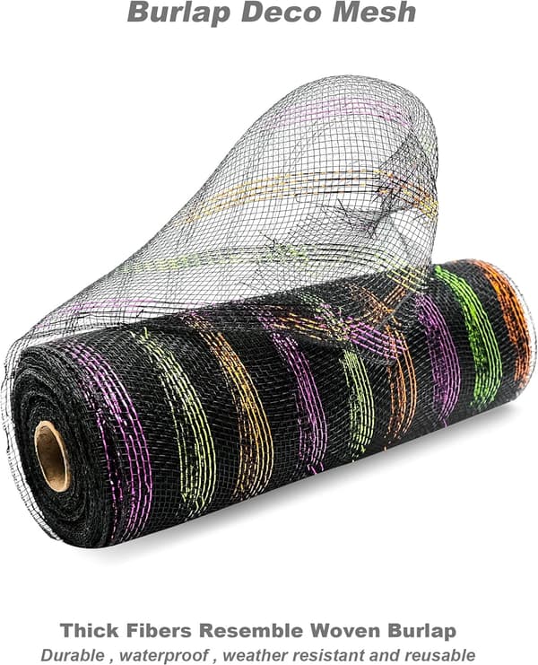 2 rullar Deco Mesh för kransar 10 tum x 30 fot band för julgran