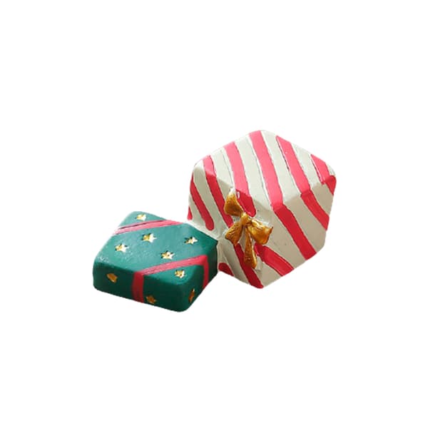 Mini julstaty säsongsbetonad harts Desktop figurdocka mikro landskapsdekoration gift