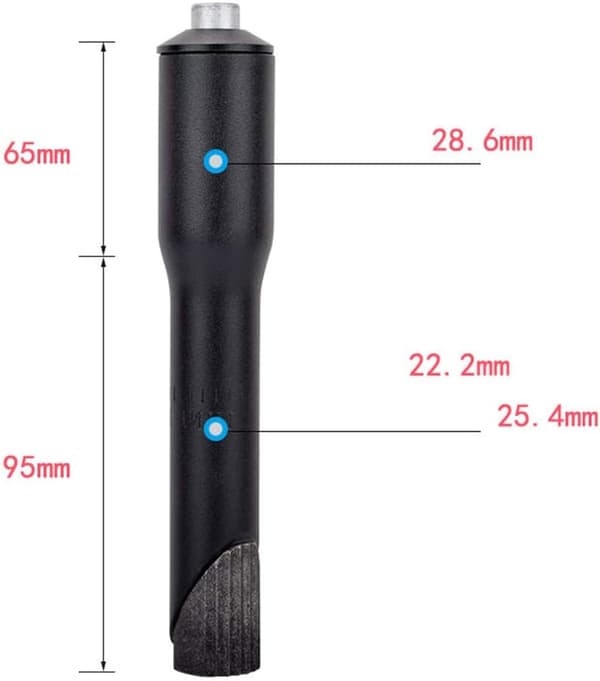 Stamgänga Adapter Mountainbike Stem Riser Adapter 1 1/8" φ 25,4mm (silver)
