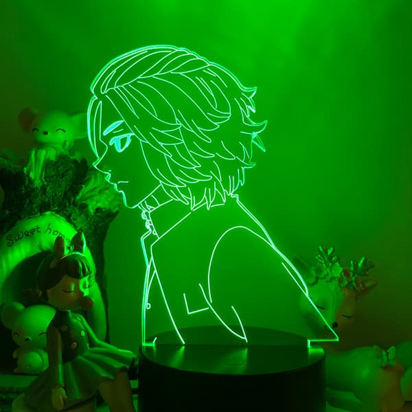 3D LED-yövalot Animehahmot 3D-illuusio