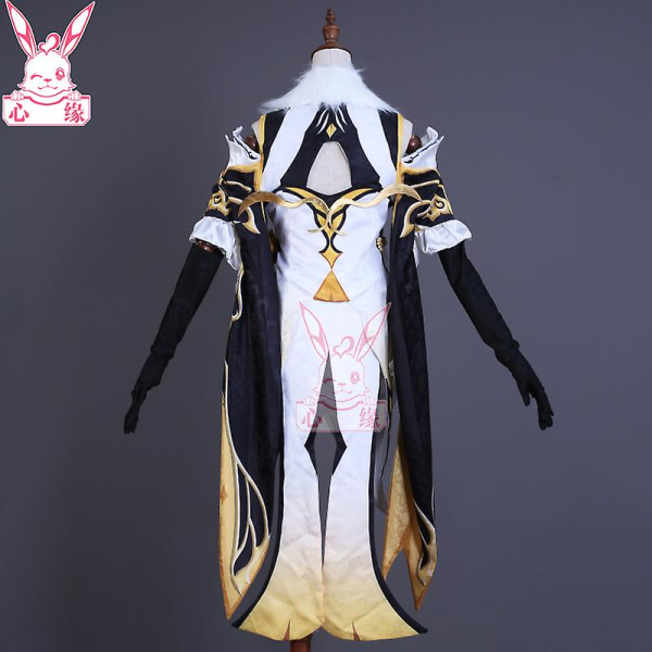 Anime Genshin Impact Cos Anime Kostym, Genshin Impact Liyue Festklänning Cosplay Kostym Carnival Cos Set Game Fans Presents Wig One size