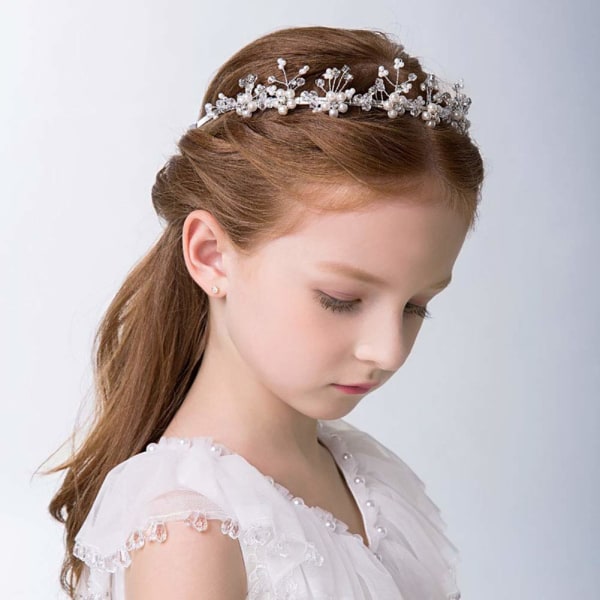 Flower Girl -hiuskoristeet, 2 kpl Princess Wedding Hair Access