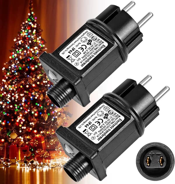 2 stk. 31V 6W LED Strømsforsynings Transformer, IP44 Lavspændings Blinker