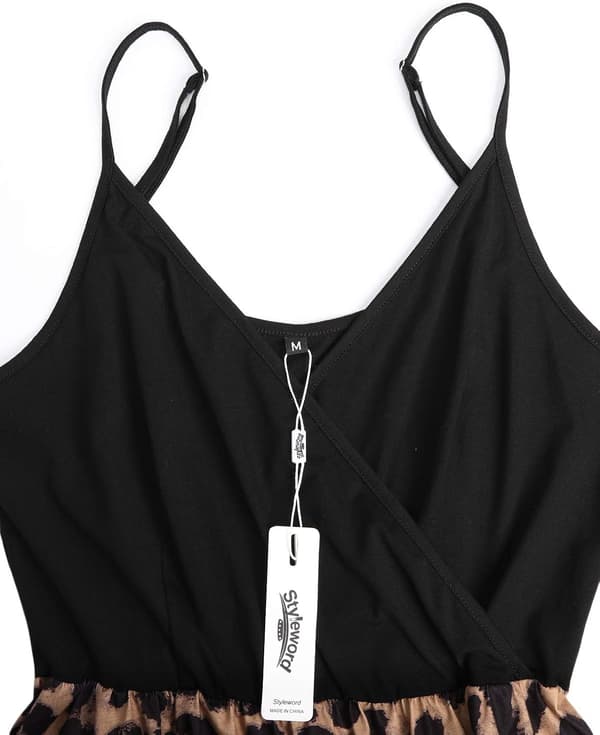 STYLEWORD Dam V-hals Blommig Spaghetti Strap Su