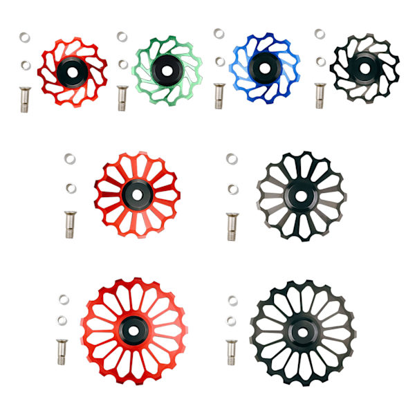 Polkupyörän 11T 13T 17T keraaminen laakeri Jockey Wheel takavaihtajalle Ohjausrulla MTB maantiepyörä Alumiiniseos Hihnapyörä Id null - 17 Black