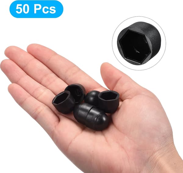 Plastkuppel Bolt Mutter Beskyttelseshette Deksel M8/13mm Heksagonal Skr