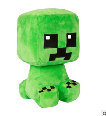 1 paket Minecraft Same Paragraph Plush 7,08-tums karaktärs- och djurdockor, S