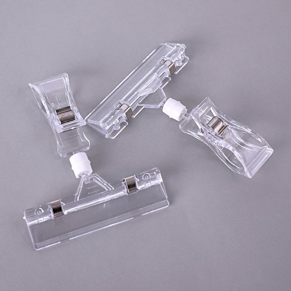 15-pack plastvaruskyltar Svängbar Pop Clip-hållare, Displa