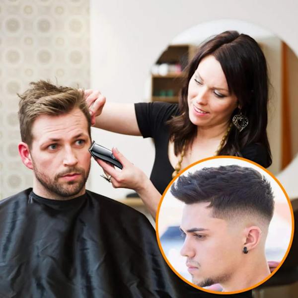 Elektrisk Groomer Öron Näsa Mustasch Klippning Män Stylist Frisyr S Clipper Sladdlös Kit Black