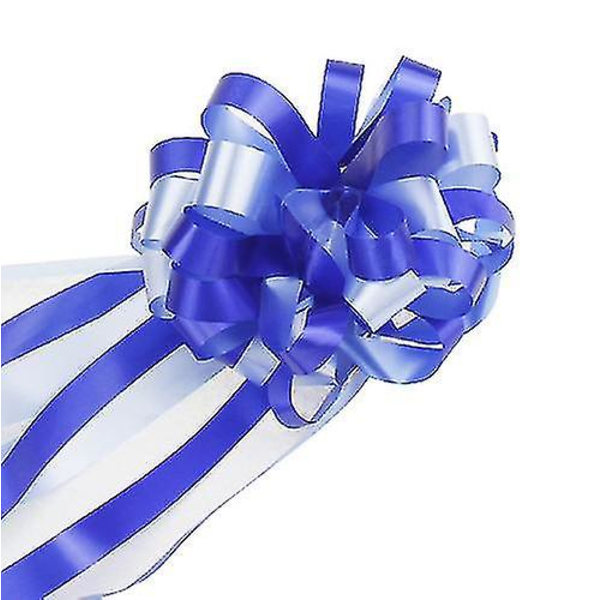 10 julebåndsindpakkede gavepynt Dark Blue