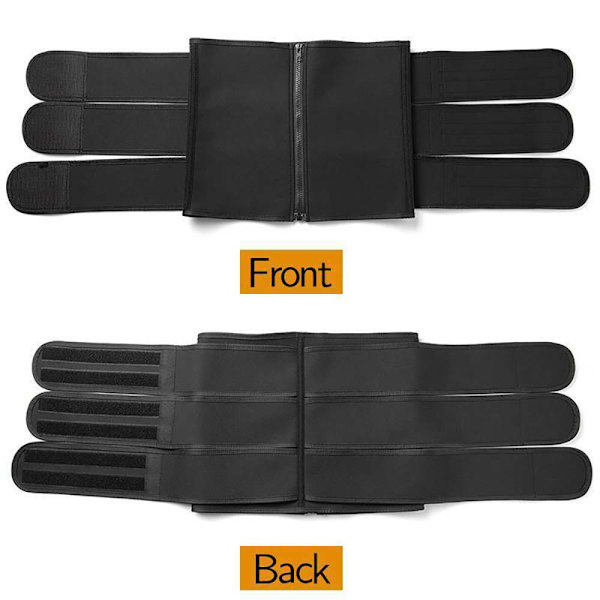 Neopren Dragkedja Kvinna hapewear Elasticitet Postpartum Recovery Black S