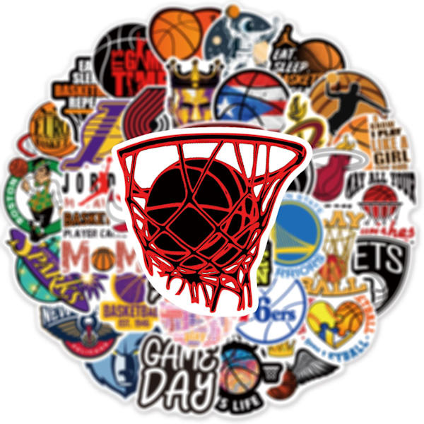 50 Basket Graffiti Stickers Resväska Gitarr Bil Dator Wate