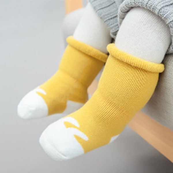 3 par baby vinterstrumpor Tjocka tecknade djur 0-36 månader Style 2
