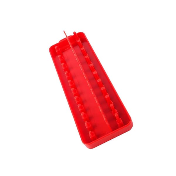 1/2 Socket Organizer Hållare Rack Sleeve Förvaringsfäste Verktygslåda Red Imperial S 2Set