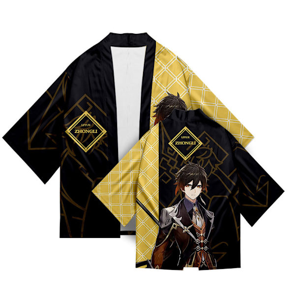 ub- 26 Tyylit Genshin Impact Xiao Zhong Li Qiqi Cosplay 3D-tulostus Haori Anime Kimono Viitta Anime Sarjakuva Vaatteet 14 M