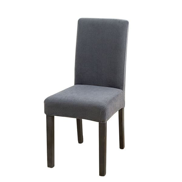 Sett med 4 stk. Stretch Stolseter (Grå), Spisebordstoltrekk