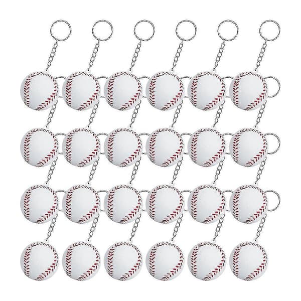 24-pack Nyckelringar, Mini Stressboll Nyckelringar, Sportboll Nyckelringar, Karneval
