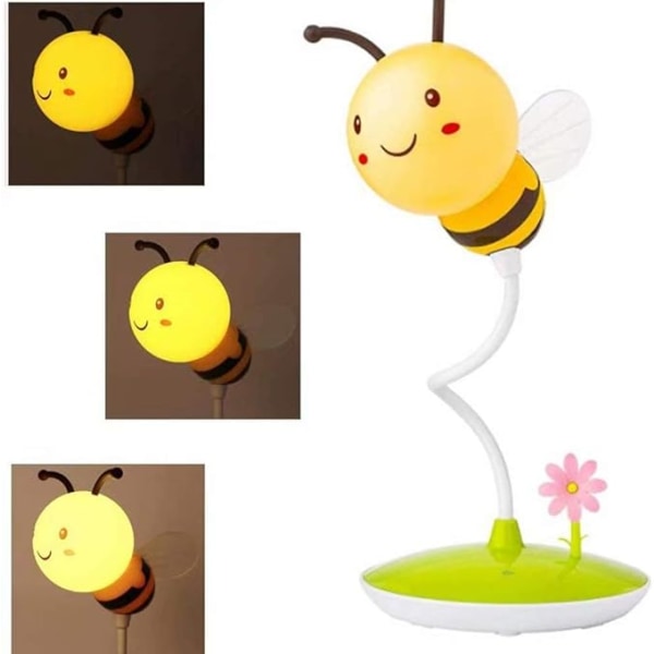 Sød Bumblebee LED Bordlampe Touch Control Dæmpning 3 Lysstyrker a