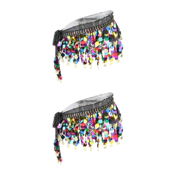 1/2/3 Dampaljetter Perler Mavedanseskørt Hoftetørklæde 2Set